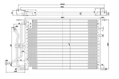 Конденсатор, кондиционер HART 606 542 для FORD COURIER