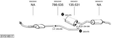 Układ wydechowy BOSAL SYS18517