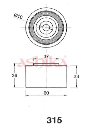 MECANISM TENSIONARE CUREA DISTRIBUTIE ASHIKA 4503315 1