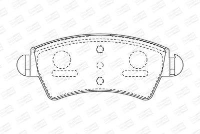 BREMSBELAGSATZ SCHEIBENBREMSE CHAMPION 573036CH 1