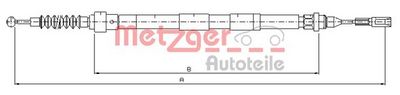 жило, ръчна спирачка METZGER AUTOTEILE 10.7620