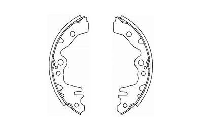 Brake shoe set