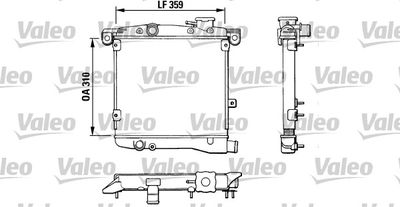 Радиатор, охлаждение двигателя VALEO 883799 для AUTOBIANCHI A