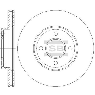 Тормозной диск Hi-Q SD4235 для NISSAN NOTE