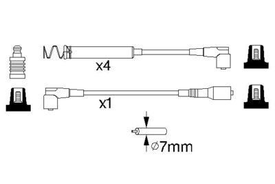 BOSCH Zündleitungssatz