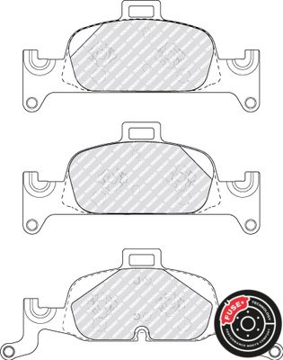Brake Pad Set, disc brake FDB5101