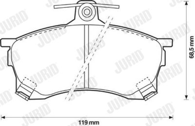 Brake Pad Set, disc brake 571942J