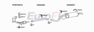 Układ wydechowy EUROFLO SKROO16D6001B