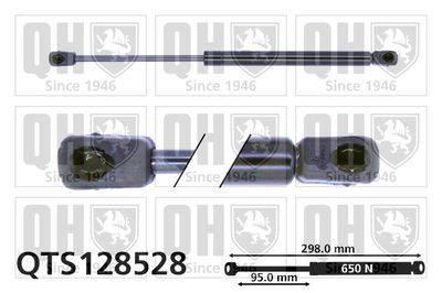 QUINTON HAZELL QTS128528 Амортизатор багажника и капота  для AUDI A4 (Ауди А4)