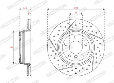 DISC FRANA FERODO DDF2032C 1