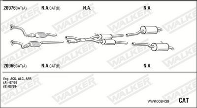SISTEM DE ESAPAMENT WALKER VWK008439