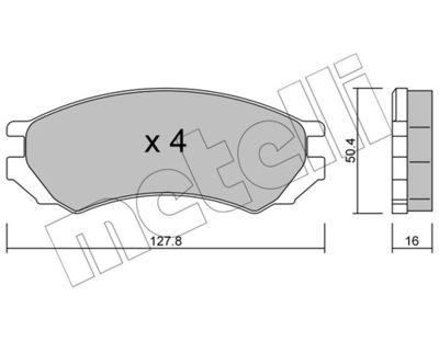 Brake Pad Set, disc brake 22-0179-0