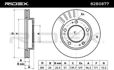спирачен диск RIDEX