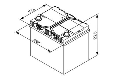 Batteri BOSCH 0 092 S4E 400