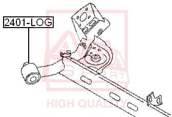 Подвеска, рычаг независимой подвески колеса ASVA 2401-LOG для LADA LARGUS