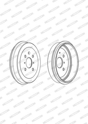 BREMSTROMMEL FERODO FDR329265 4