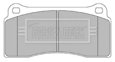BORG & BECK BBP2437 Тормозные колодки и сигнализаторы  для NISSAN GT-R (R35) V6