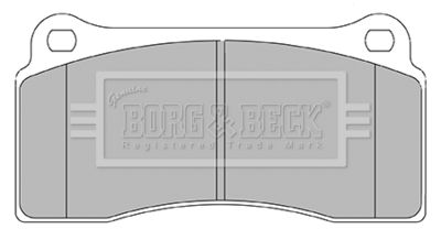 BORG & BECK BBP2437 Тормозные колодки и сигнализаторы  для NISSAN GT-R (Ниссан Гт-р)