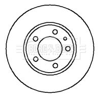 BORG & BECK BBD4154 Тормозные диски  для MAZDA XEDOS 9 (TA) 2.3 24V