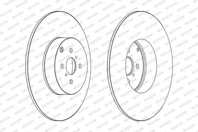 BREMSSCHEIBE FERODO DDF1410C 1