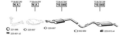 Układ wydechowy ASMET RE100290