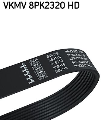 SKF V formos rumbuoti diržai
