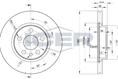 спирачен диск ICER 78BD4683-2