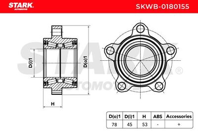 комплект колесен лагер STARK SKWB-0180155