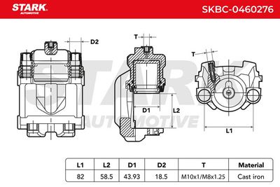 спирачен апарат STARK SKBC-0460276