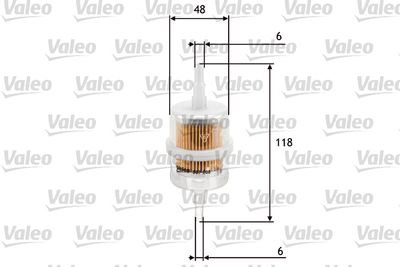 Топливный фильтр VALEO 587005 для FIAT 147