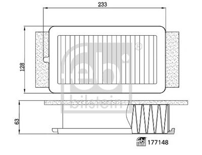 LUFTFILTER FEBI BILSTEIN 177148 2
