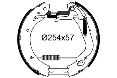 Комплект тормозных колодок VALEO 554930 для SSANGYONG RODIUS