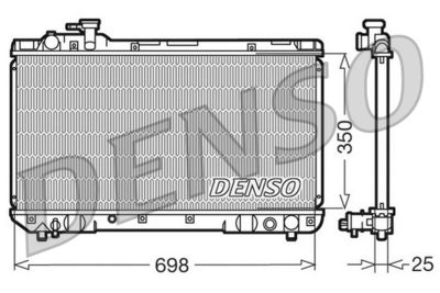 DENSO DRM50020 Радиатор охлаждения двигателя  для TOYOTA RAV 4 (Тойота Рав 4)