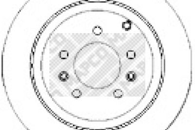 MAPCO 15314 Тормозные диски  для PEUGEOT 607 (9D, 9U) 2.2 HDi