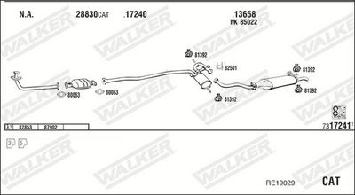 Изпускателна система WALKER RE19029