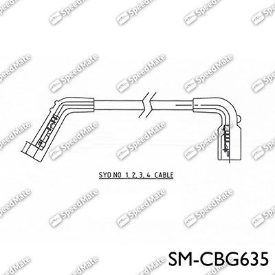 Комплект проводов зажигания SpeedMate SM-CBG635 для DAEWOO MATIZ