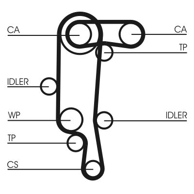 SET CUREA DE DISTRIBUTIE CONTINENTAL CTAM CT957K1 1