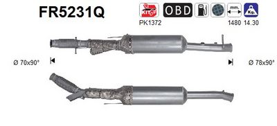 FILTRU FUNINGINE/PARTICULE SIST.DE ESAPAMENT