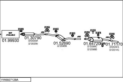 SISTEM DE ESAPAMENT MTS VW0027128A001931
