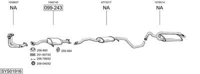 SISTEM DE ESAPAMENT BOSAL SYS01916
