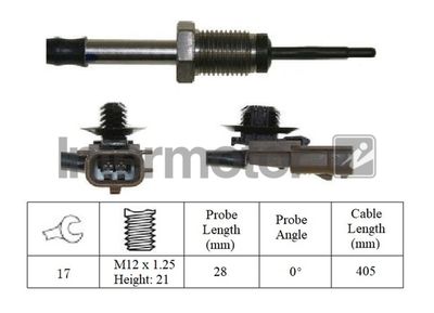 Sensor, exhaust gas temperature Intermotor 27013