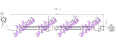 Тормозной шланг KAWE H5446 для LEXUS LX