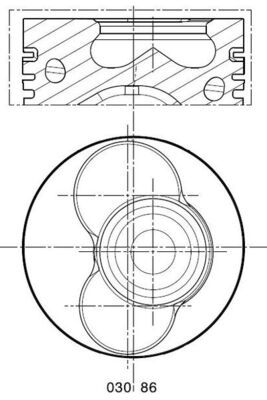 Kolv MAHLE 030 86 02