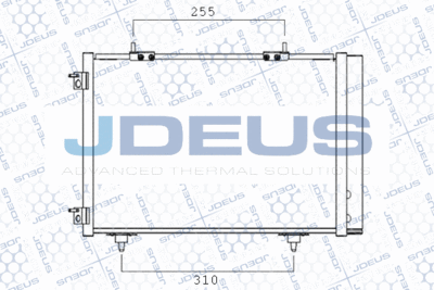 JDEUS 721M35 Радиатор кондиционера  для OPEL CROSSLAND (Опель Кроссланд)