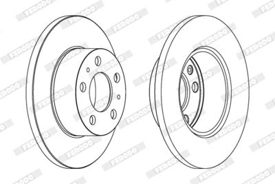 BREMSSCHEIBE FERODO DDF136 1