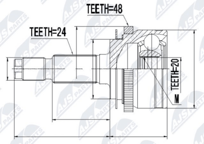 Ledsats, drivaxel NTY NPZ-KA-311