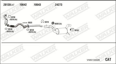 SISTEM DE ESAPAMENT WALKER VWK133529