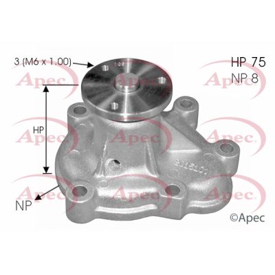 Water Pump, engine cooling APEC AWP1542