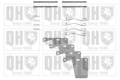 Комплектующие, колодки дискового тормоза QUINTON HAZELL BFK647 для ROVER 2000-3500