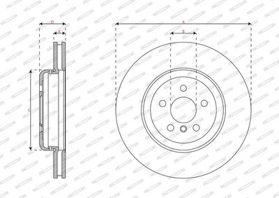 BREMSSCHEIBE FERODO DDF2862VC1 2